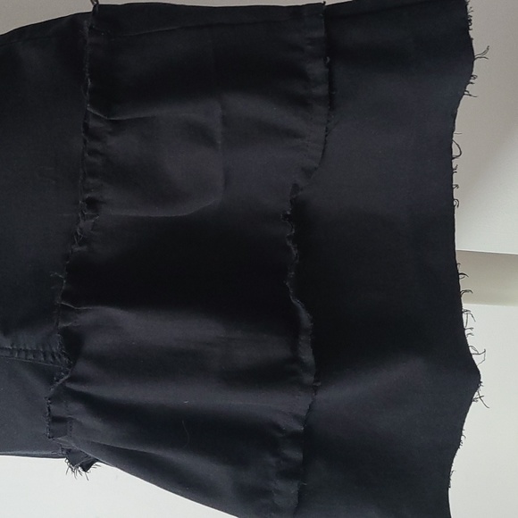 Refashioned Y2K Distressed Tiered Denim Skirt (M/L) - Picture 5 of 8